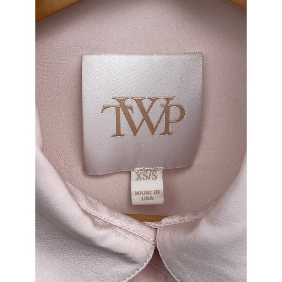 TWP The New Morning After Silk Shirt in pale pink size XS/S - Picture 10 of 12